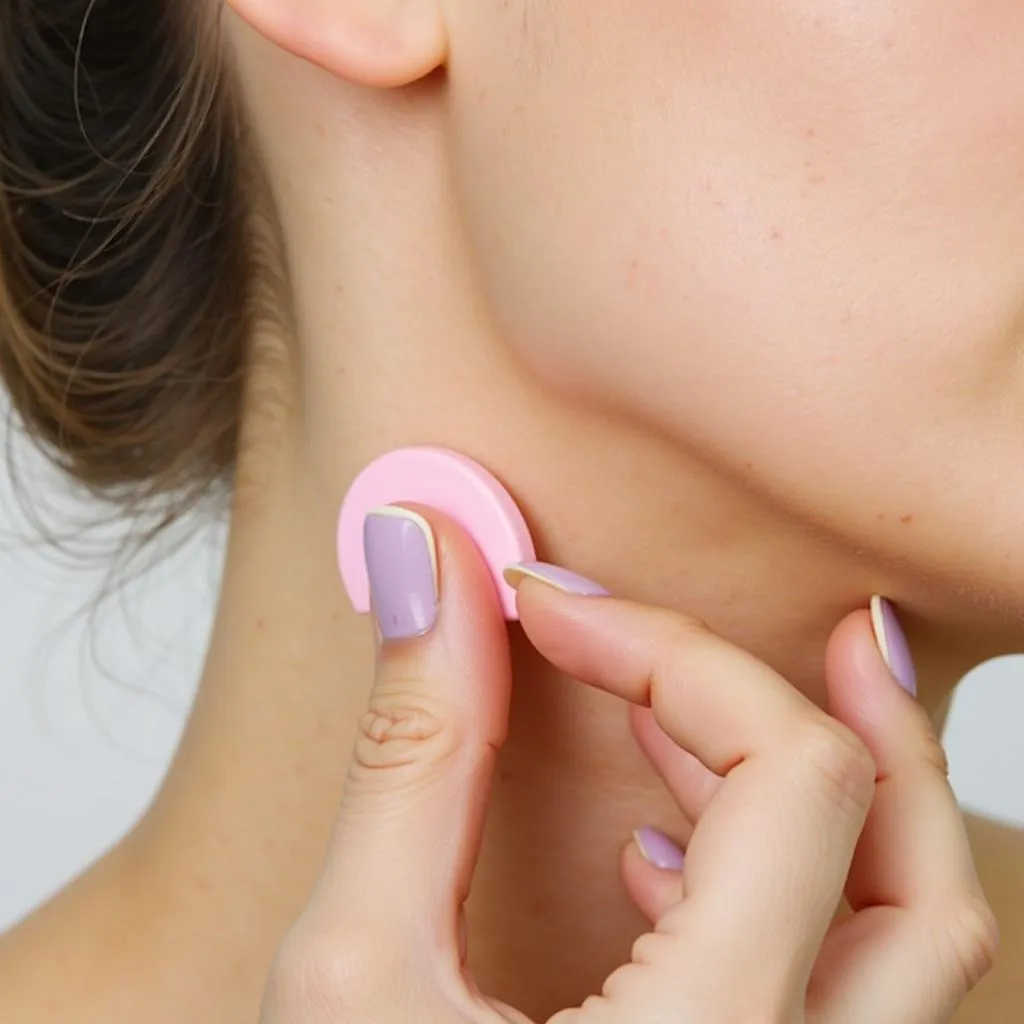 Applying Makeup to Conceal a Hickey