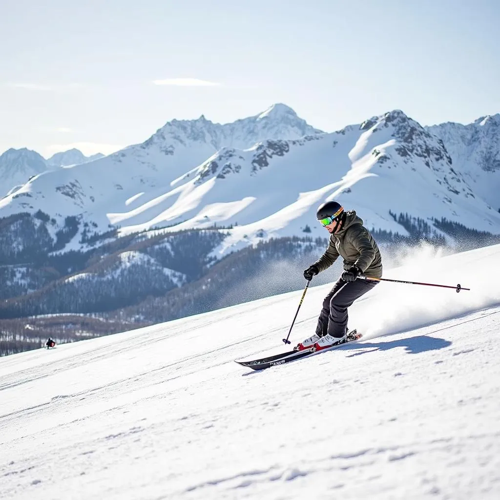 Skiing on Aspen Mountain