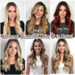 Women with different hair colors and hairstyles