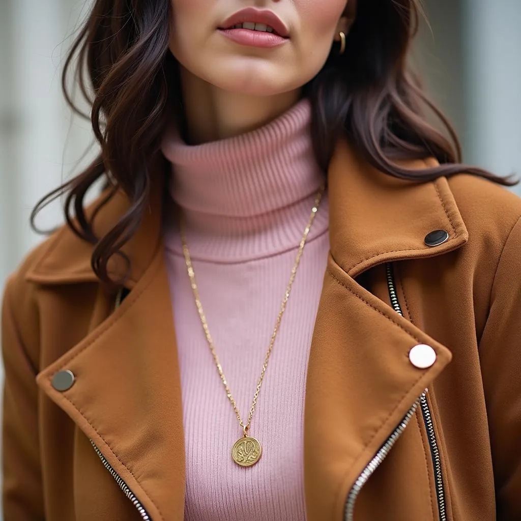 Trendy brown and pink outfit