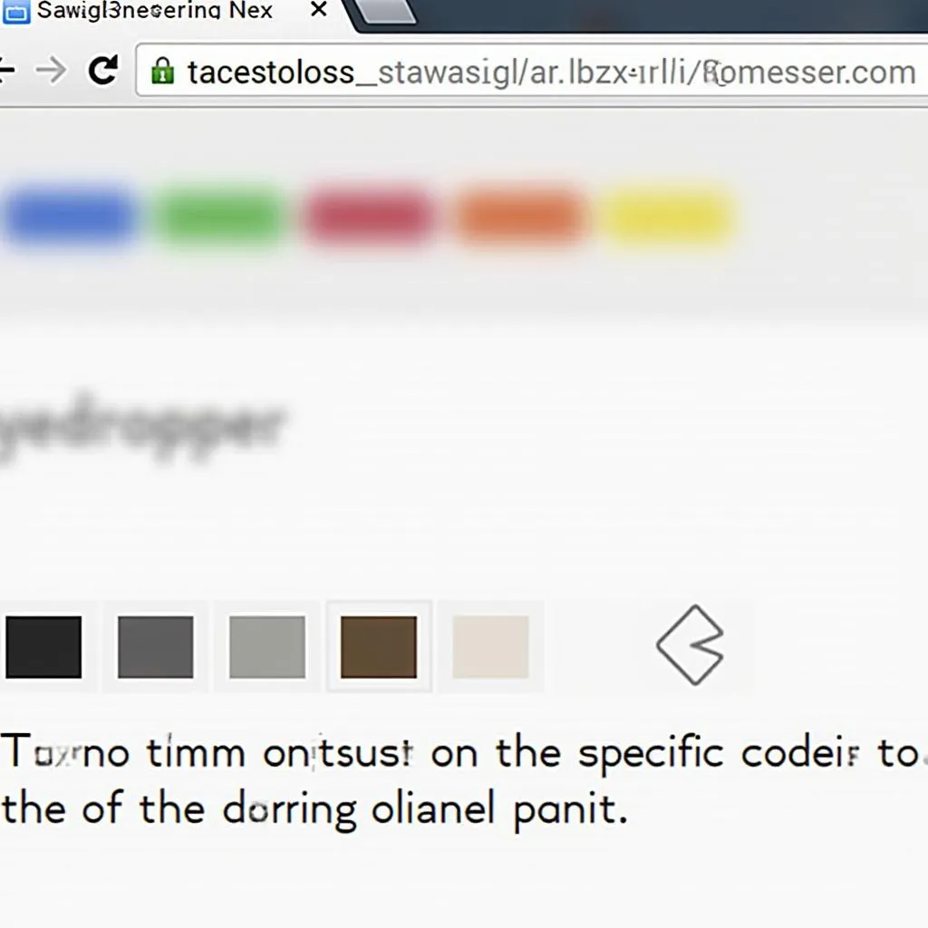 Browser extension for color picking