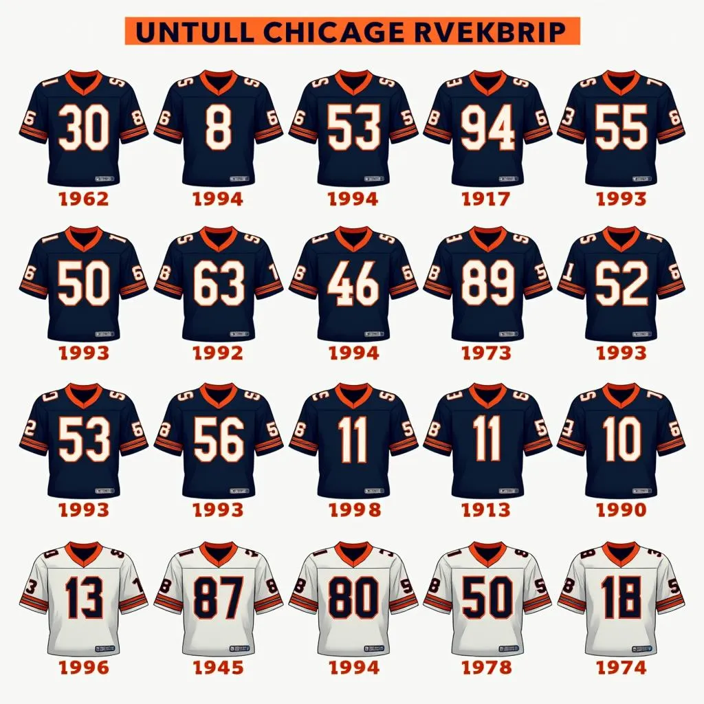 Chicago Bears Uniforms Through History