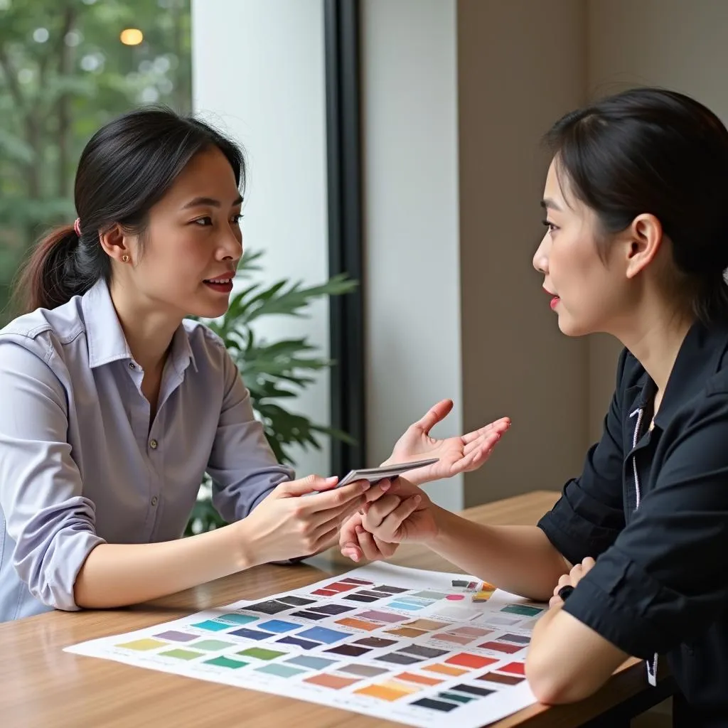 Color consultation at Color Box Hanoi