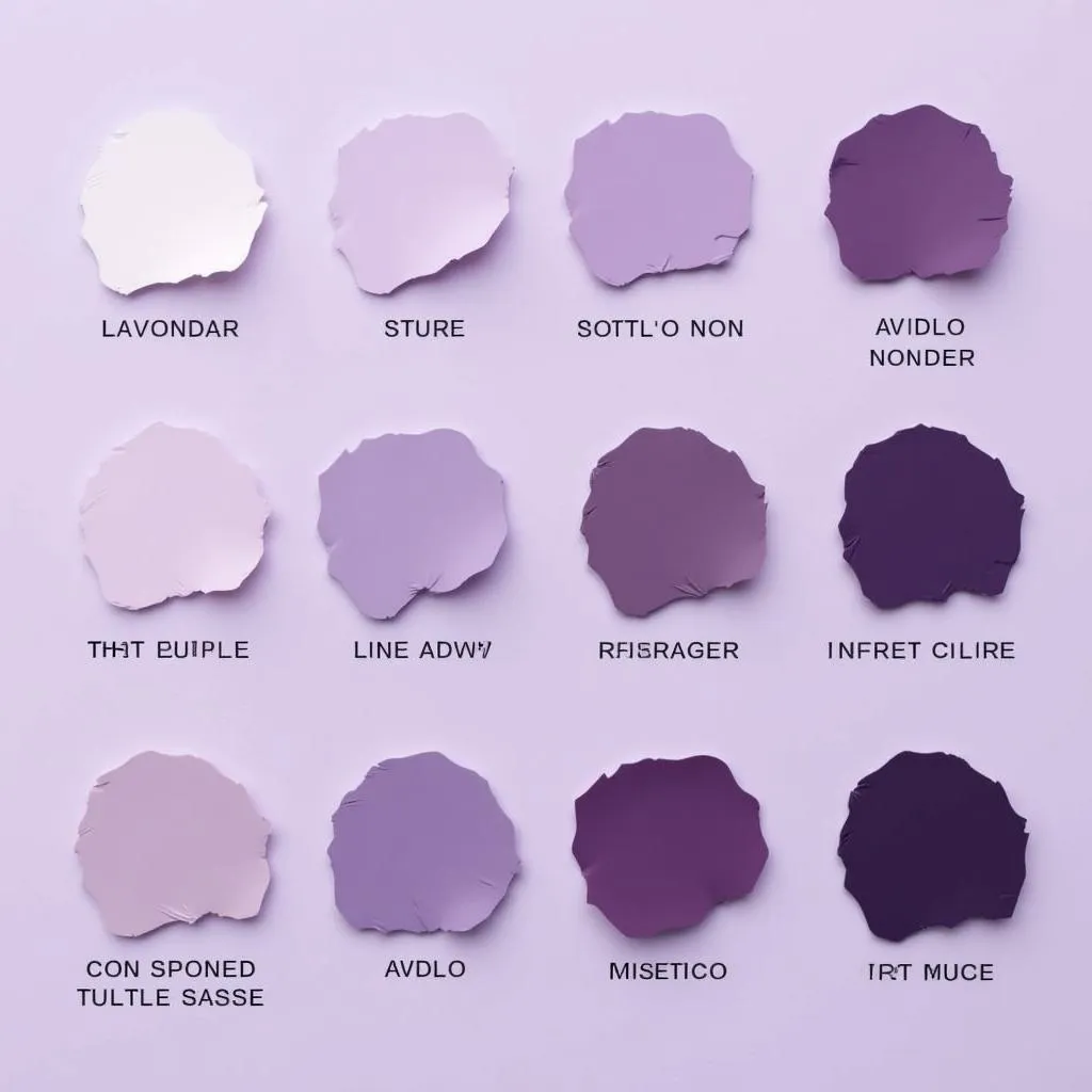 Color Swatches with Purple Tones