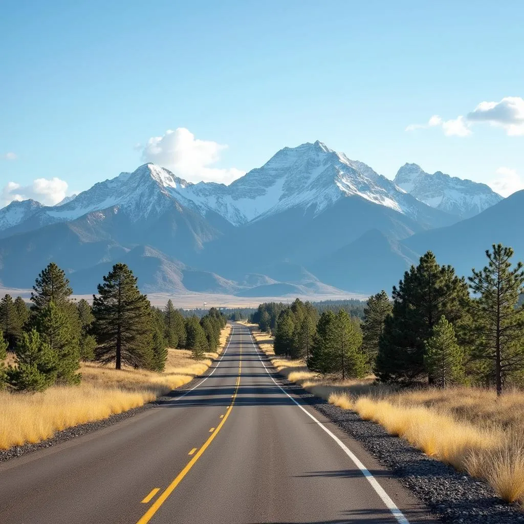 Rest Stop with Breathtaking Mountain Views