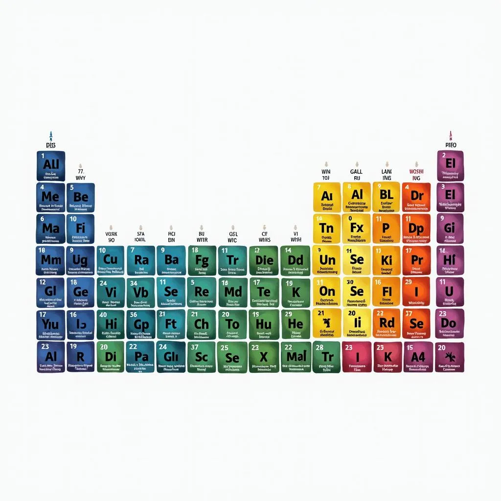 Coloring the Periodic Table by Groups