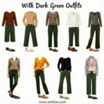 Dark green pants outfit ideas