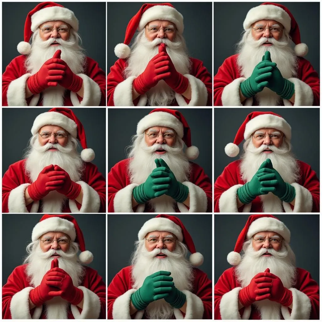 Variations of Santa Gloves