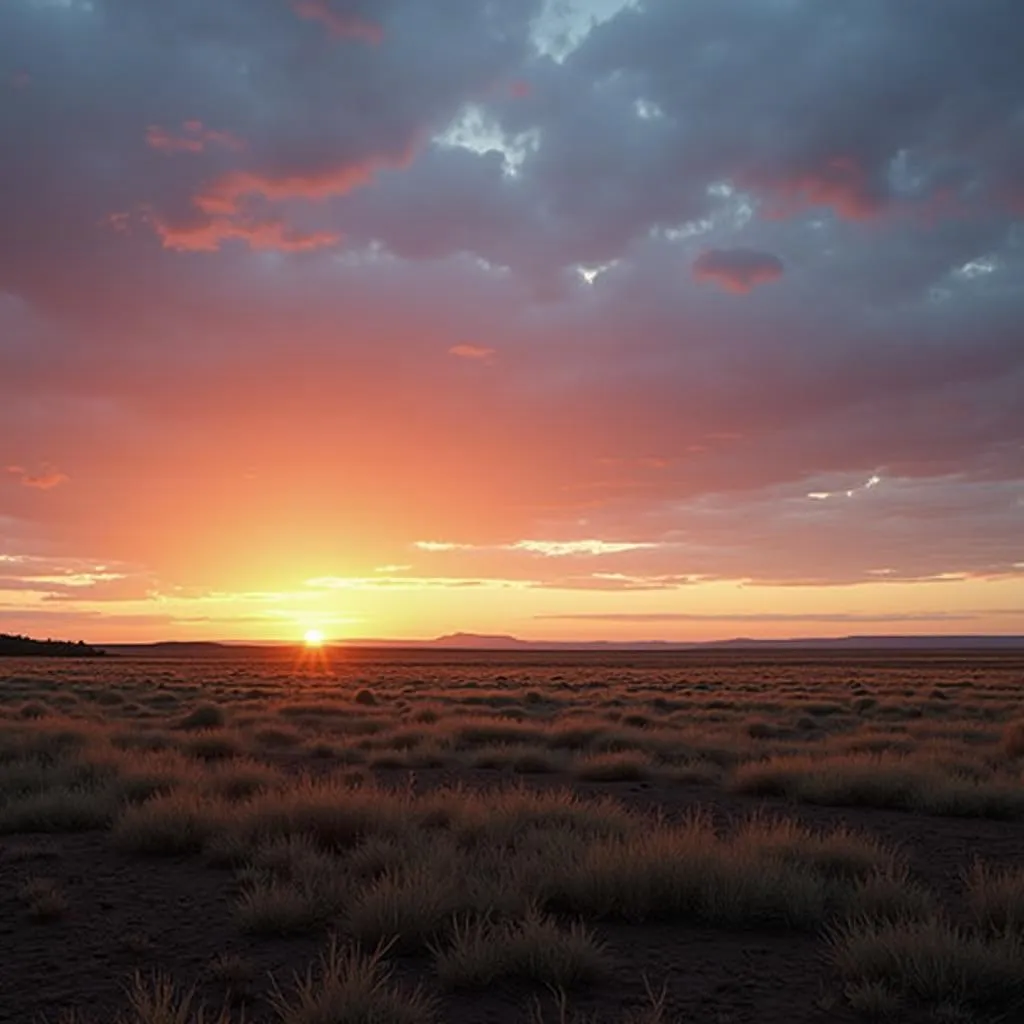 Dusk Over Colorado Plains