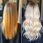 Hair Before and After Toning