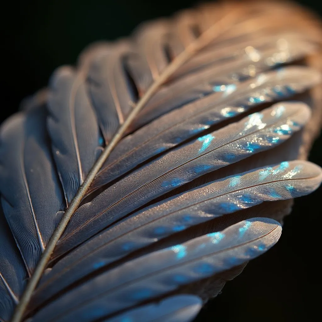 Hawk feathers: a closer look