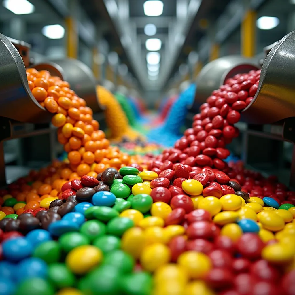 M&amp;M Factory Production Line