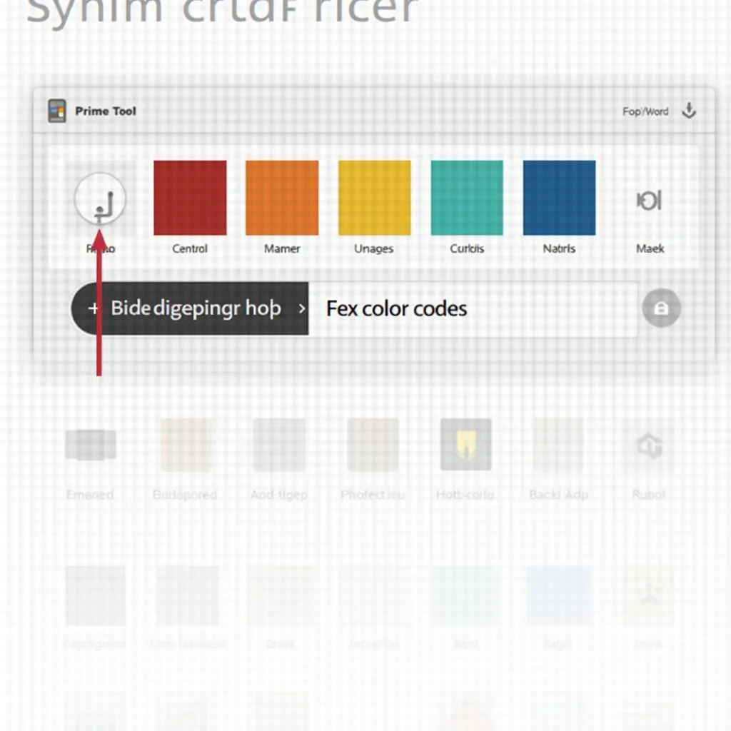 Online color picker tool screenshot