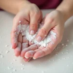 Removing Food Coloring with Baking Soda Paste