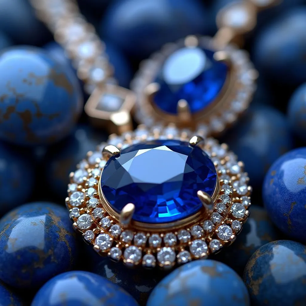 Sapphire and Lapis Lazuli Jewelry