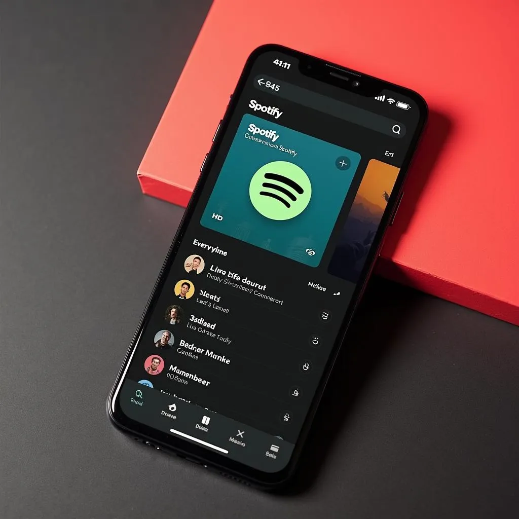 Spotify Widget Placement