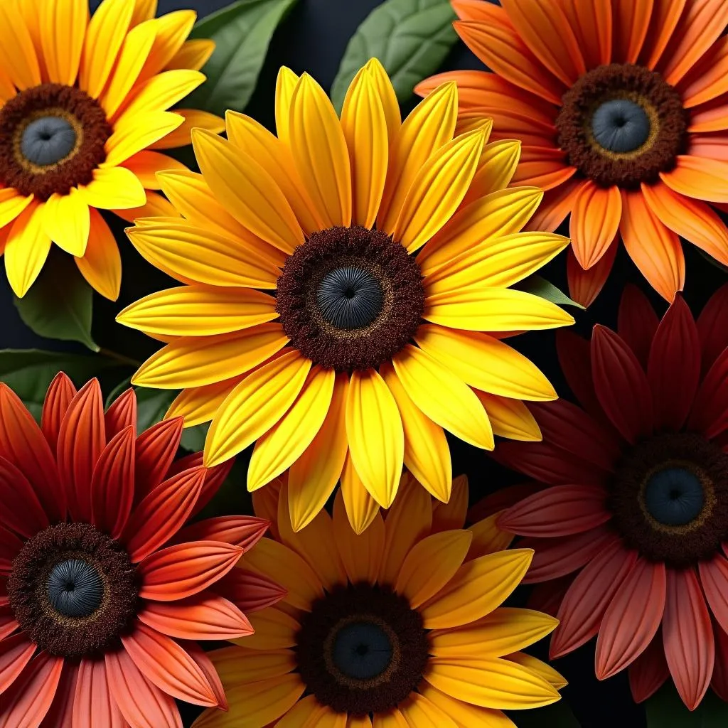 Sunflower Color Variations