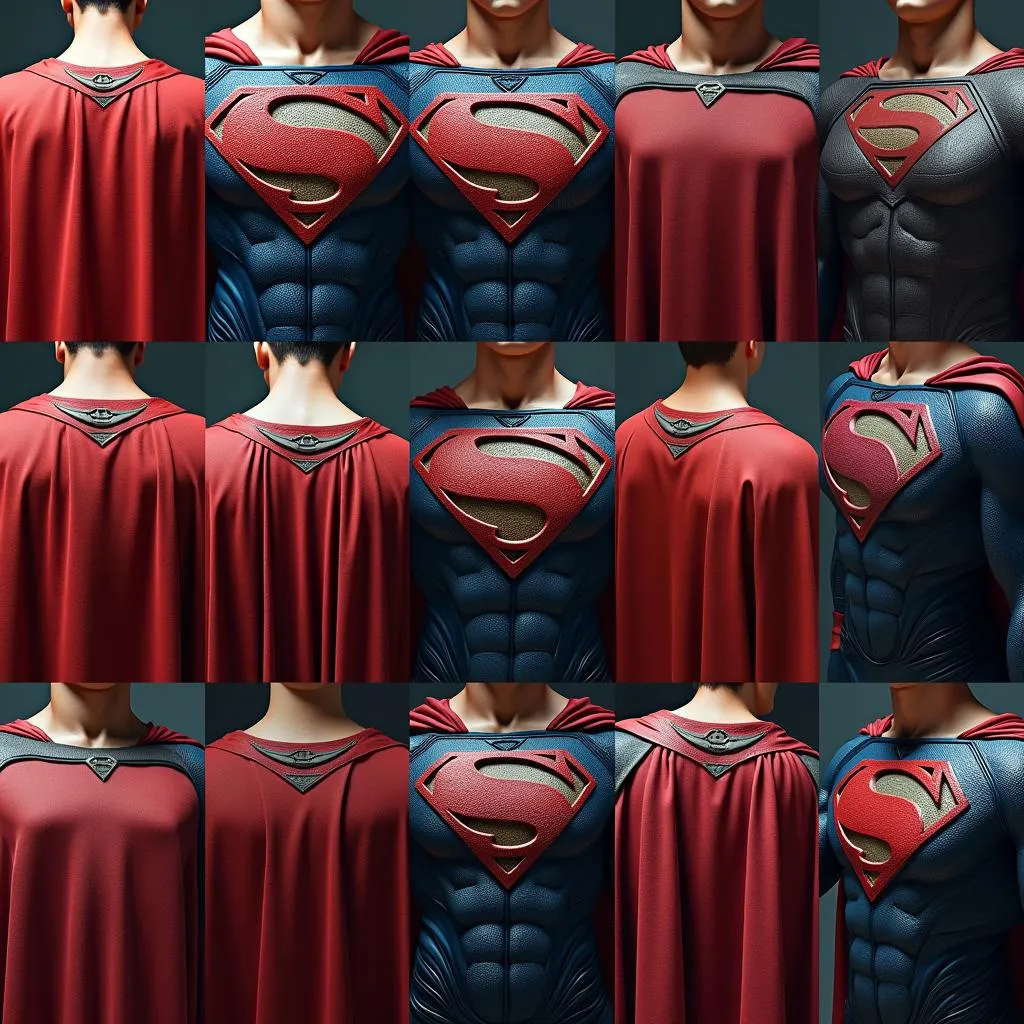 Superman's cape in comics, movies, and animation