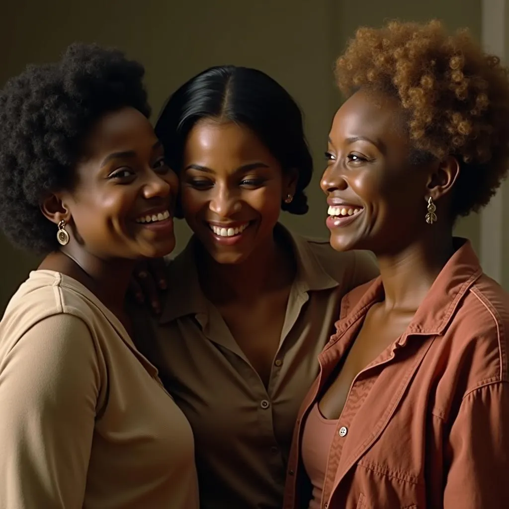 Celie, Shug Avery, and Squeak in The Color Purple