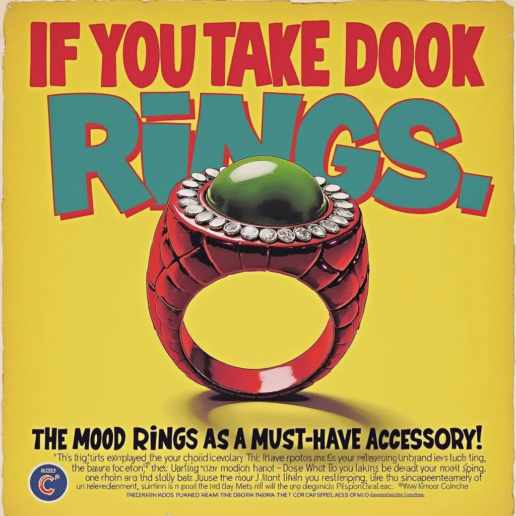 Vintage Mood Ring Advertisement