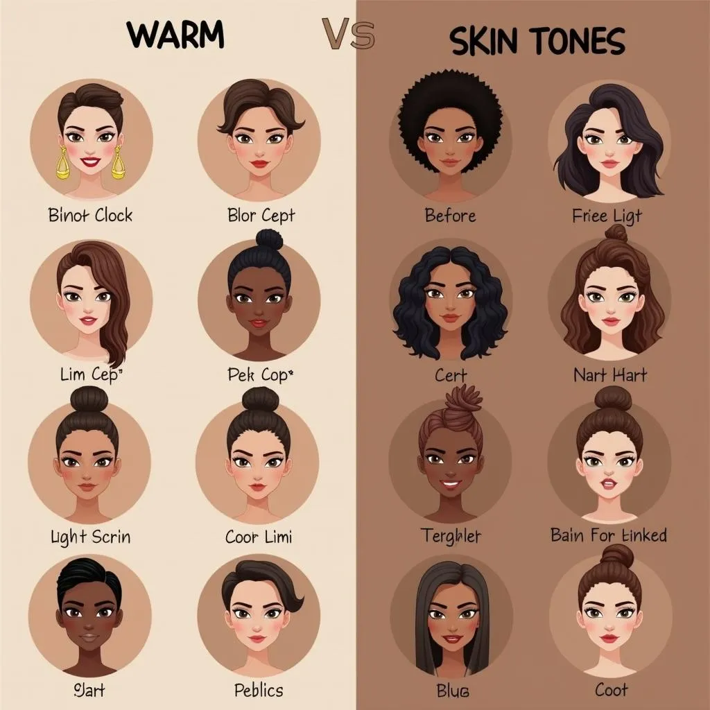 Comparing Warm and Cool Skin Tones