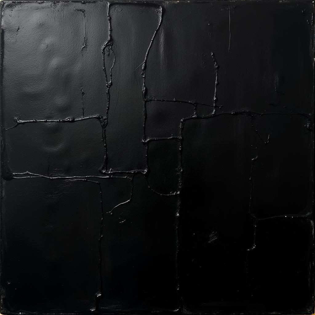 Abstract Black Painting