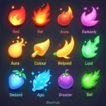 Blox Fruits Aura Color Variations