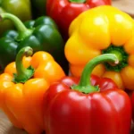 Bell Peppers in Various Colors - Green, Yellow, Orange, and Red