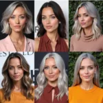 Women with Different Skin Tones and Gray Hair Wearing Flattering Colors