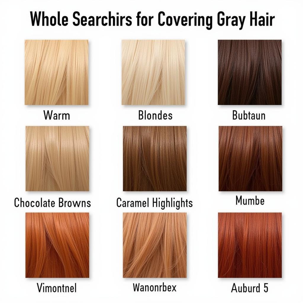 Hair Color Swatches for Gray Coverage