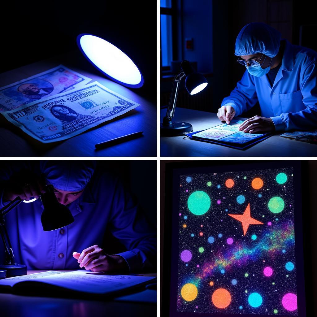 Various applications of black lights