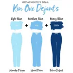 Blue Pants Color Combinations Chart