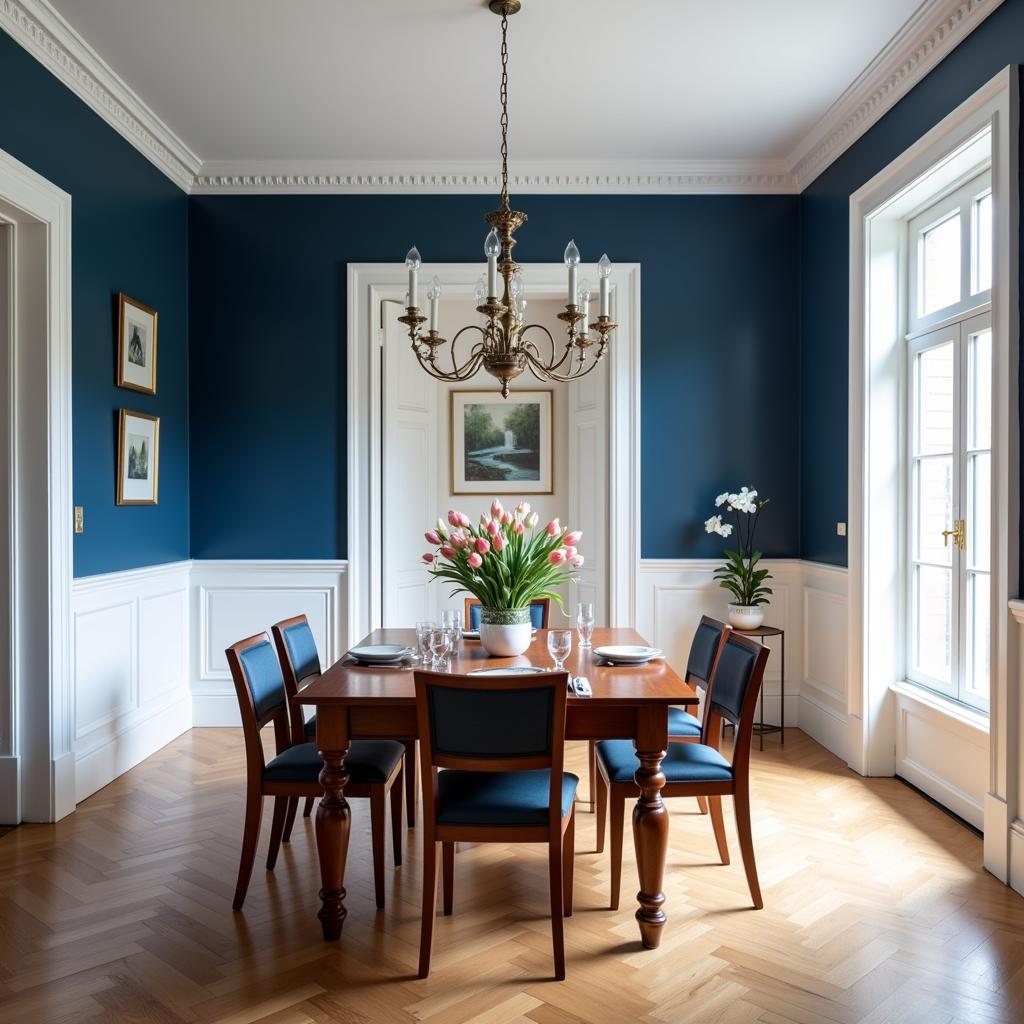 Bold Molding Color as a Dramatic Focal Point