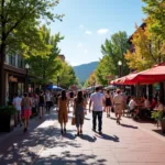 Pearl Street Mall bustling with activity