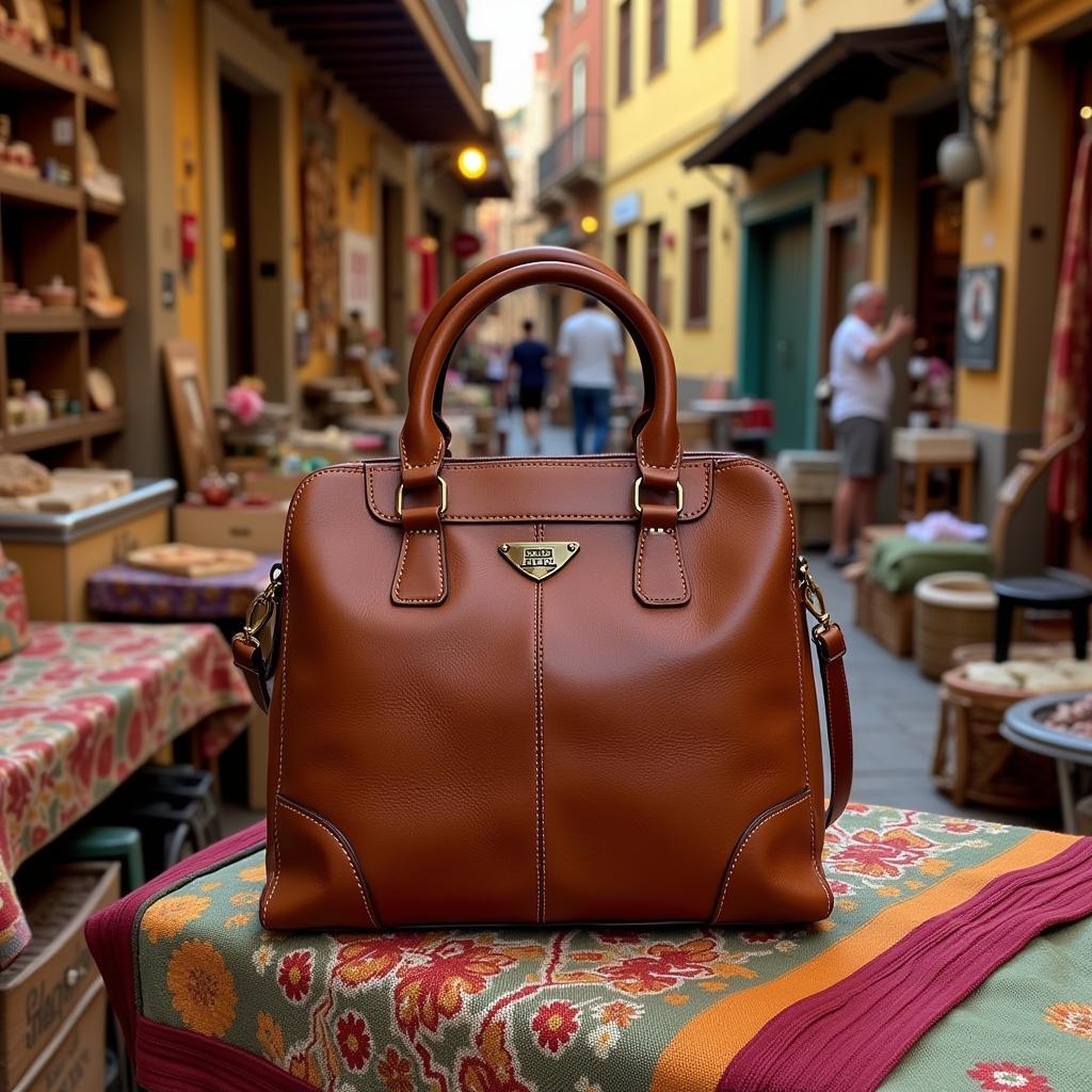 A Brown Leather Bag