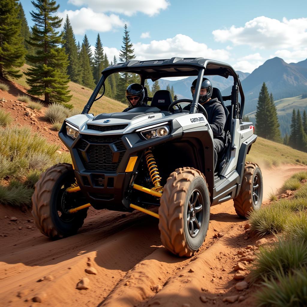 Can-Am Traversing Difficult Terrain