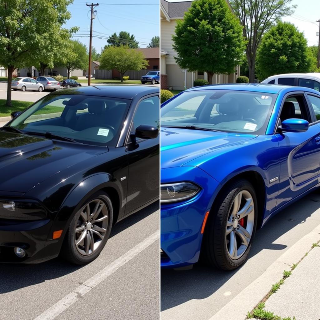 Car Color Variation in Different Lighting