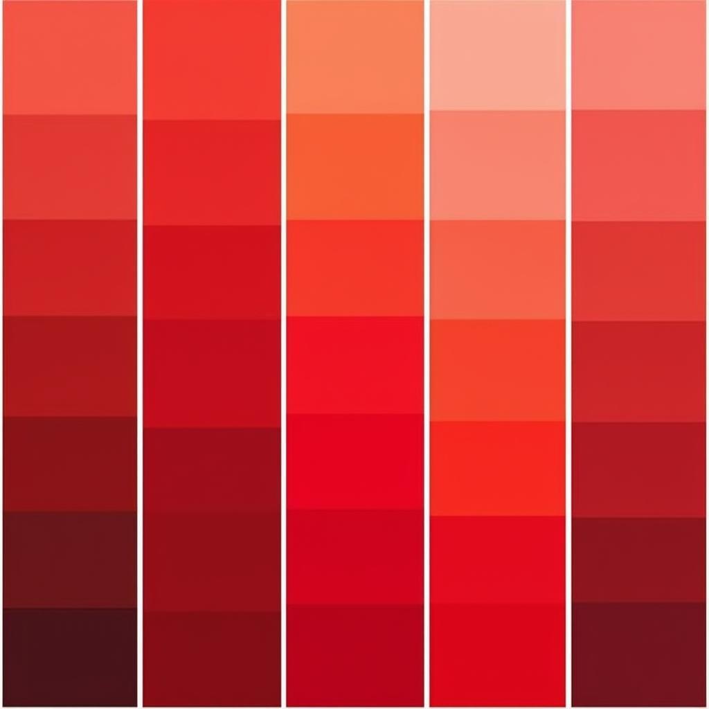 Cardinal Red Color Palette