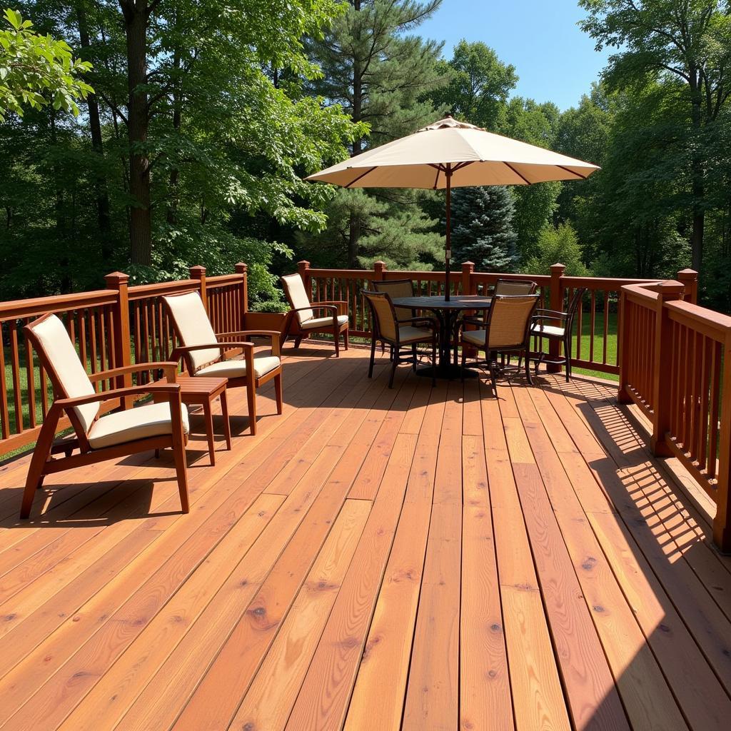 maintaining a cedar deck