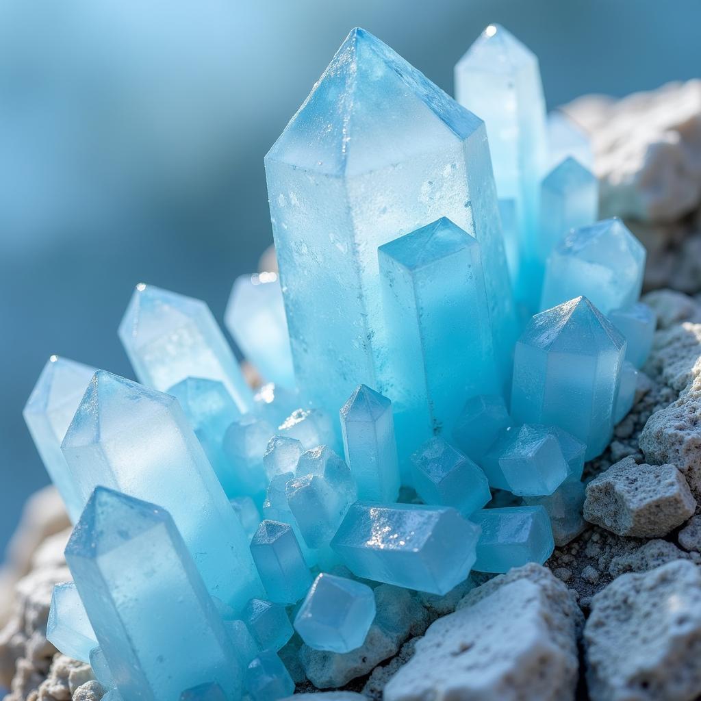 Celestite Crystal Color Variations