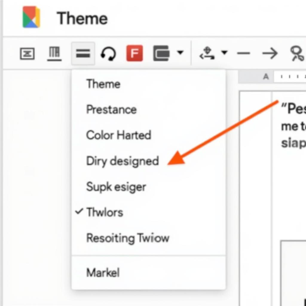 Changing Color Theme in Google Slides