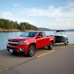 Chevy Colorado Towing a Boat