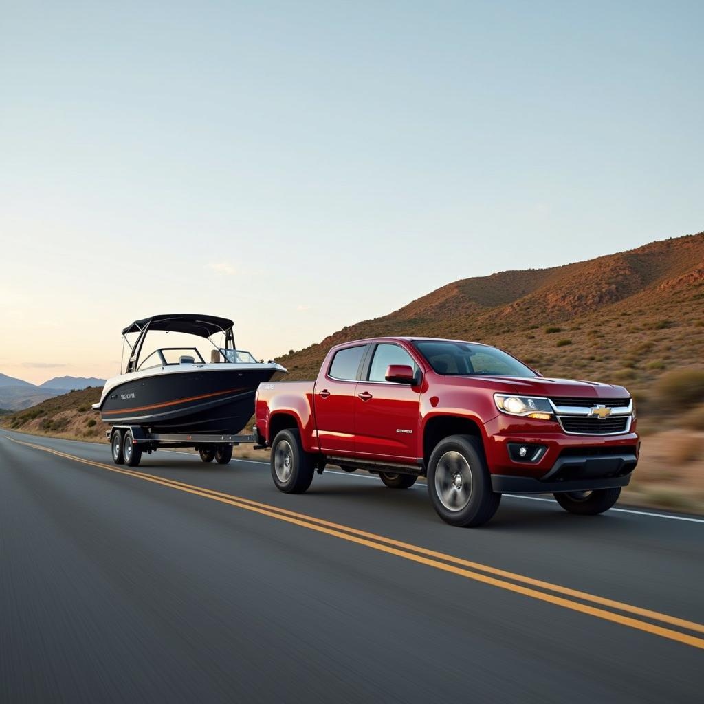 Chevy Colorado Towing a Boat