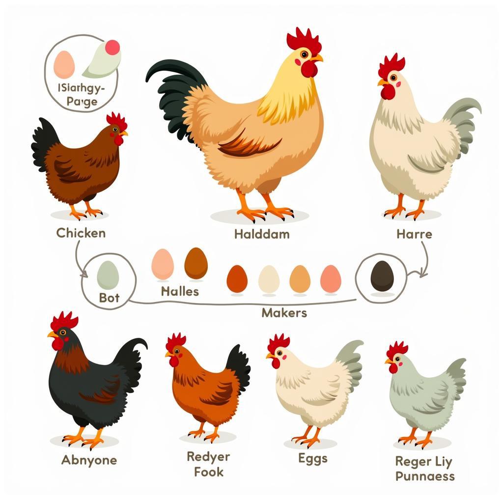 Different Chicken Breeds and Their Eggs