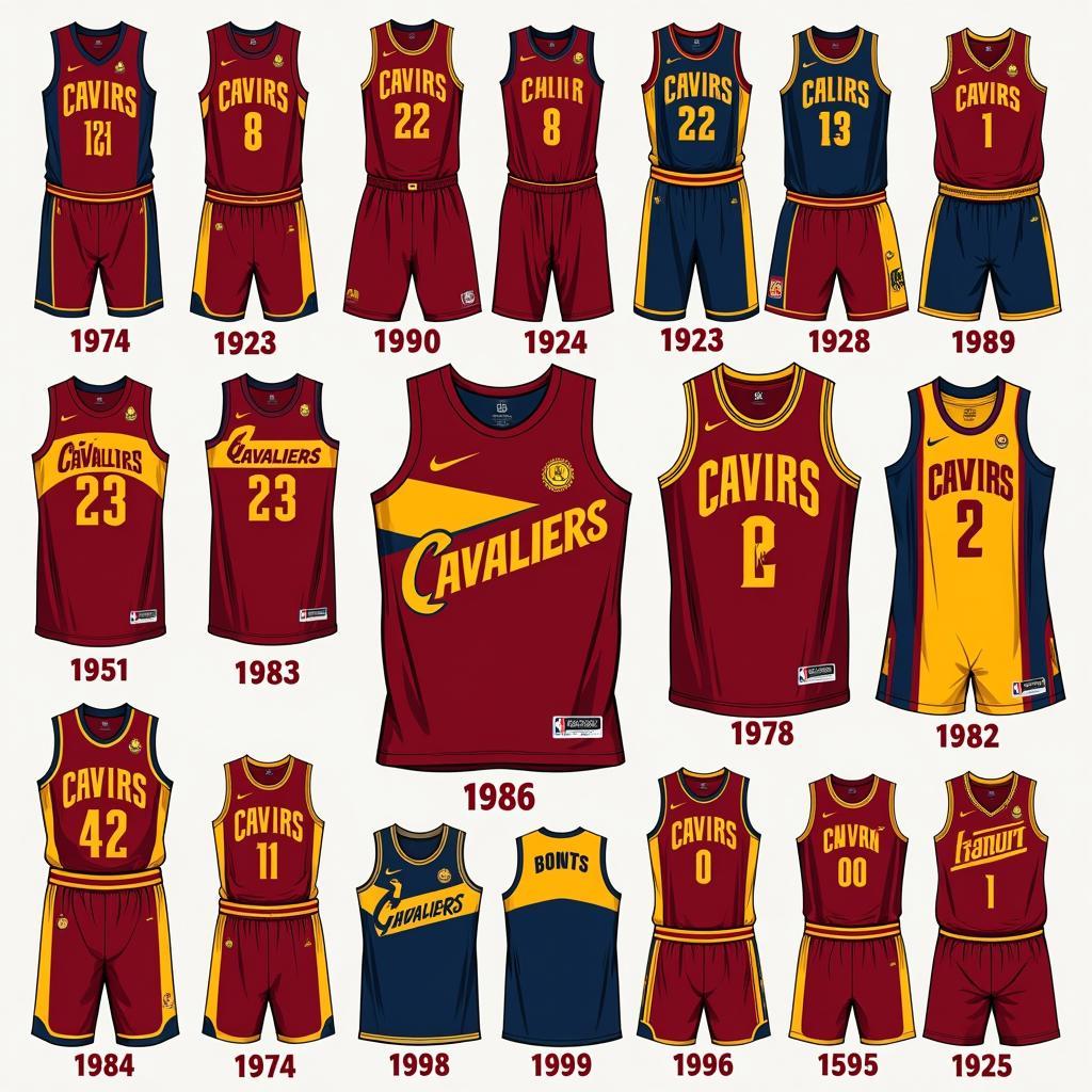 A History of Cleveland Cavaliers Jerseys