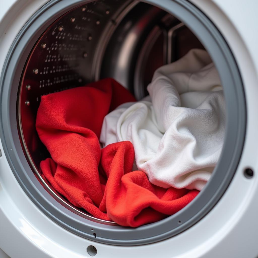 Clothes bleeding color in washing machine