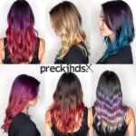 Examples of Color Blocking Hair