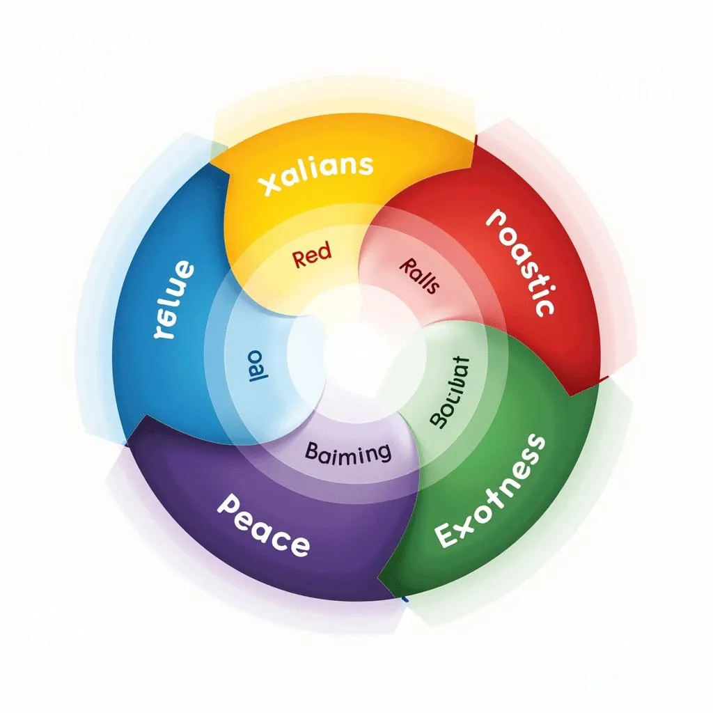 Color psychology chart depicting emotions associated with different colors.