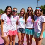 Vibrant Color Run Outfit Ideas