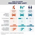 Colorado BAC Limits Chart for Different Drivers